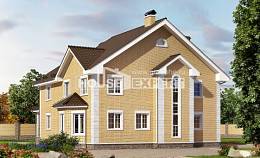 320-003-Л Проект двухэтажного дома, большой домик из теплоблока Сарапул, House Expert