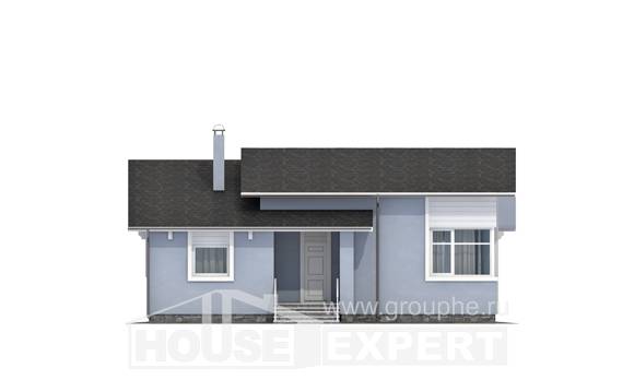 110-003-Л Проект одноэтажного дома, экономичный дом из керамзитобетонных блоков Воткинск, House Expert