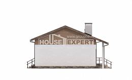 080-004-Л Проект одноэтажного дома, маленький дом из теплоблока Сарапул, House Expert