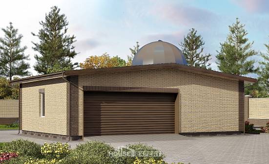 075-001-Л Проект гаража из кирпича Глазов | Проекты домов от House Expert