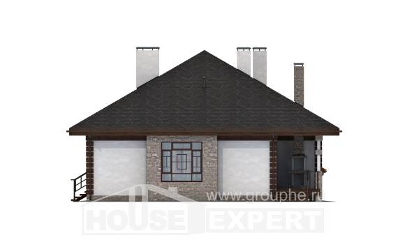 135-003-П Проект одноэтажного дома, доступный домик из твинблока Можга, House Expert