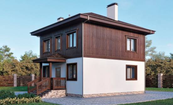 100-006-Л Проект двухэтажного дома, классический загородный дом из газосиликатных блоков Воткинск | Проекты домов от House Expert