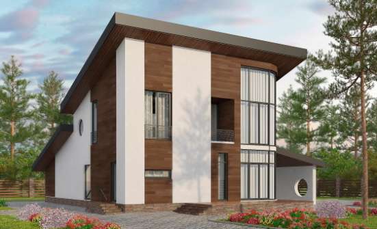 230-001-П Проект двухэтажного дома с мансардой, просторный дом из кирпича Сарапул | Проекты домов от House Expert