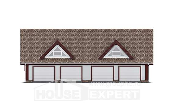 145-002-Л Проект гаража из блока Глазов, House Expert